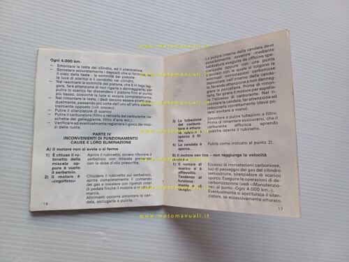 Garelli NOI 50 tutti modelli 1982 manuale uso manutenzione libretto …