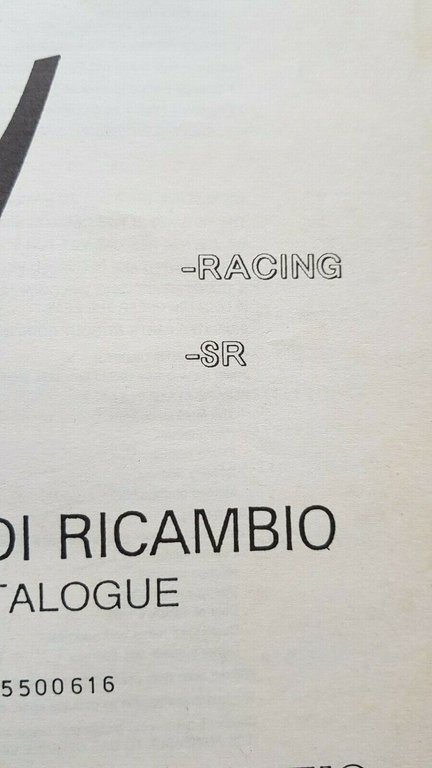 GARELLI 50 Pony SR-RACING Scooter '92 catalogo ricambi originale parts …
