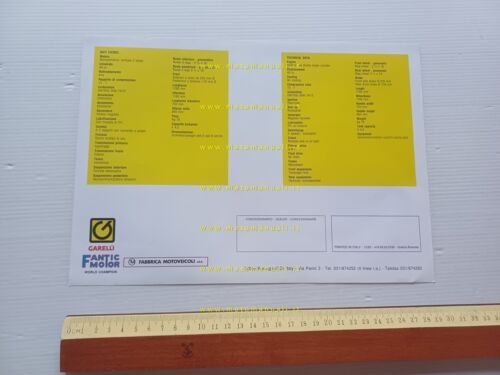 Garelli 50 Super Ciclone 3V 1993-94 depliant ITALIANO originale