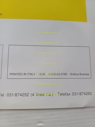 Garelli 50 Super Ciclone 3V 1993-94 depliant ITALIANO originale