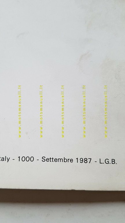 Garelli 50 Team 1987 catalogo ricambi originale spare parts catalogue