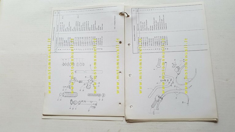 Garelli 50 Team 1987 catalogo ricambi originale spare parts catalogue
