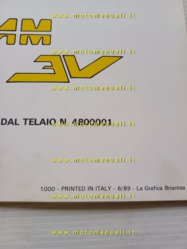 Garelli 50 Team 3V 1989 catalogo ricambi originale