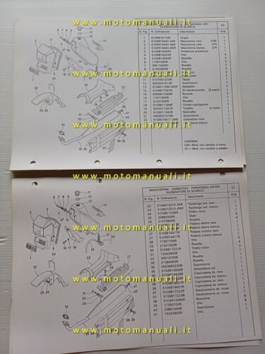 Garelli 50 Team 3V 1989 catalogo ricambi originale