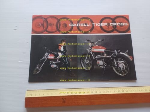 Garelli 50 Tiger Cross anni 60 depliant ITALIANO originale