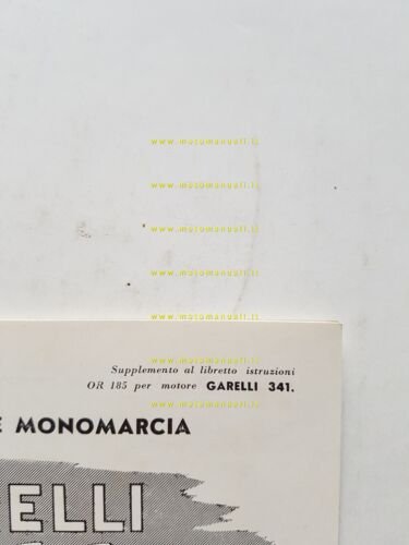 Garelli 50 Tze-Tze manuale uso manutenzione TELAIO originale