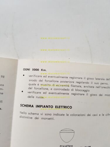 Garelli 50 Tze-Tze manuale uso manutenzione TELAIO originale