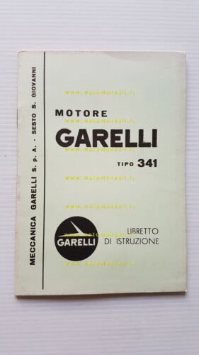 Garelli 50 TZE-TZE (Motore 341) 1962 manuale uso manutenzione originale