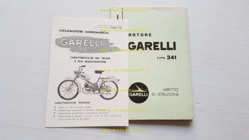 Garelli 50 TZE-TZE (Motore 341) 1962 manuale uso manutenzione originale