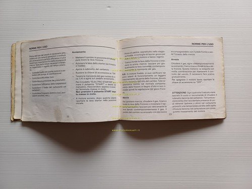 Garelli 50 URKA 1989 manuale uso manutenzione libretto istruzioni originale