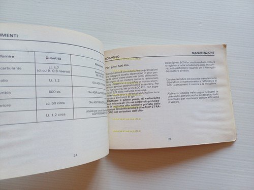 Garelli 50 URKA 1989 manuale uso manutenzione libretto istruzioni originale