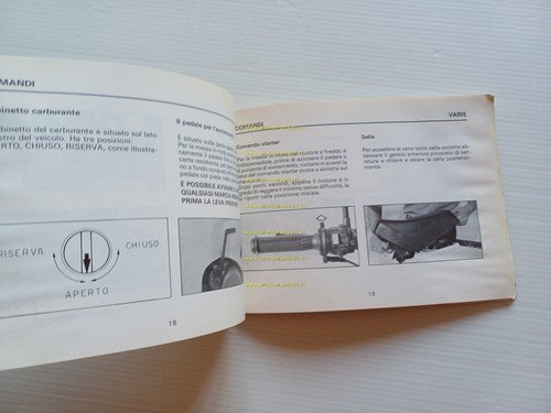 Garelli 50 URKA 1989 manuale uso manutenzione libretto istruzioni originale