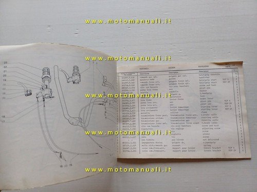 GARELLI 50 Vip 1 - Vip 2V 1978 catalogo ricambi …