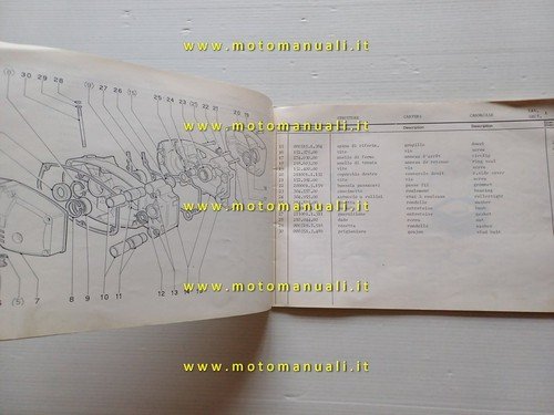 GARELLI 50 Vip 1 - Vip 2V 1978 catalogo ricambi …