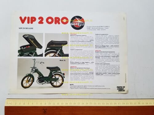 Garelli 50 VIP 2 Oro depliant italiano originale
