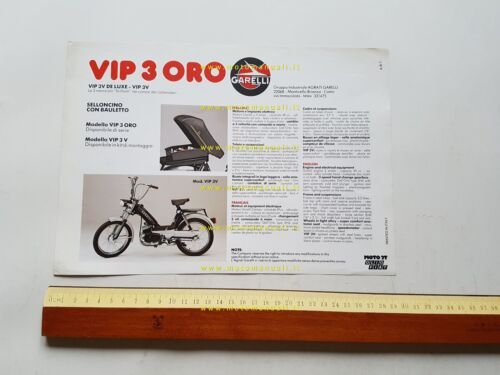 Garelli 50 VIP 3 Oro depliant italiano originale