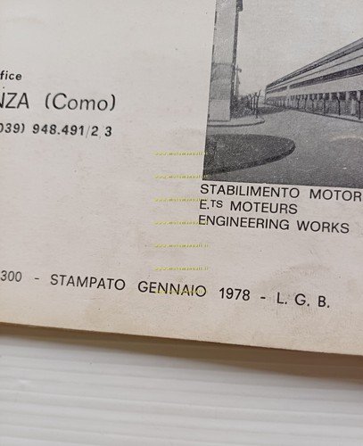 GARELLI 50 VIP 3V 1978 catalogo ricambi TELAIO originale