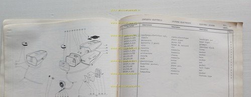 GARELLI 50 VIP 3V 1978 catalogo ricambi TELAIO originale