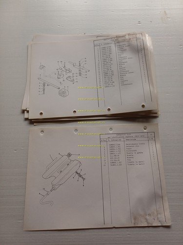 Garelli 50 VIP 3V-4V N-Self Mix-Trussardi 1985 catalogo ricambi TELAIO …
