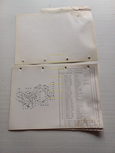 Garelli 50 VIP 3V-4V N-Self Mix-Trussardi 1985 catalogo ricambi TELAIO …