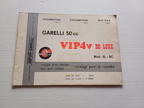 GARELLI 50 VIP 4V De Luxe 1979 catalogo ricambi originale