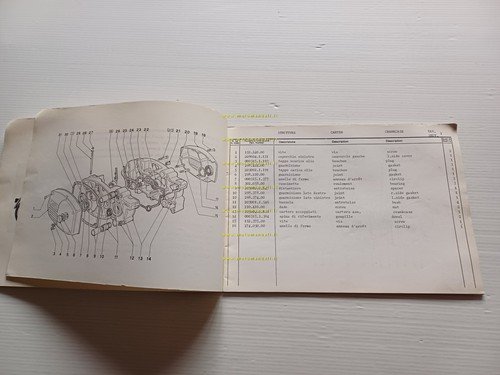 GARELLI 50 VIP 4V De Luxe 1979 catalogo ricambi originale