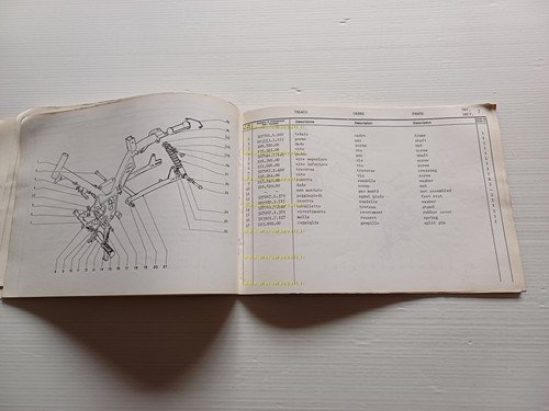 GARELLI 50 VIP 4V De Luxe 1979 catalogo ricambi originale