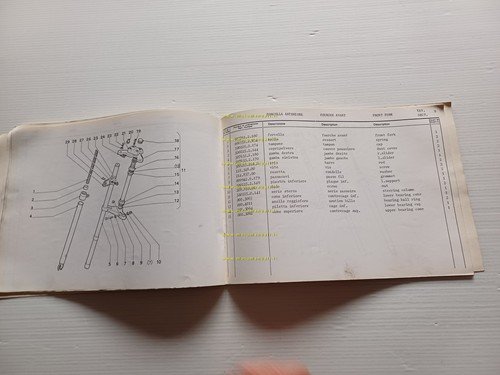 GARELLI 50 VIP 4V De Luxe 1979 catalogo ricambi originale