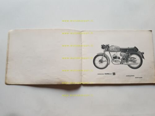 Garelli 98 2T 4V anni 60 catalogo ricambi originale spare …