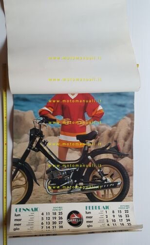 Garelli calendario 1982 italiano originale no brochure