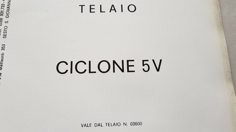 Garelli Ciclone 50 5V 1980 catalogo ricambi TELAIO originale parts …