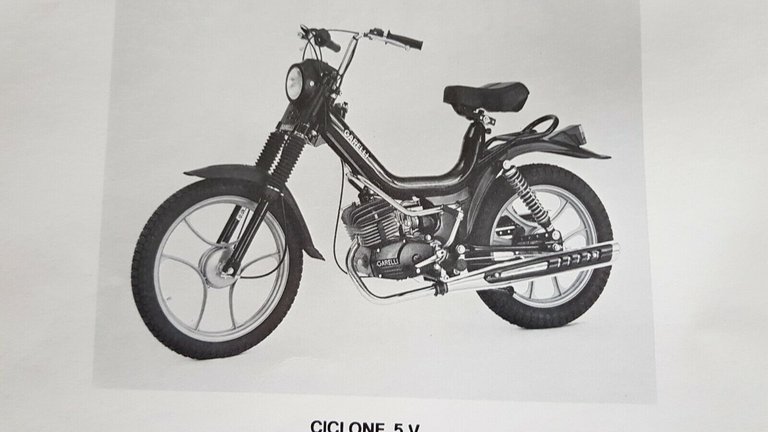 Garelli Ciclone 50 5V 1980 catalogo ricambi TELAIO originale parts …