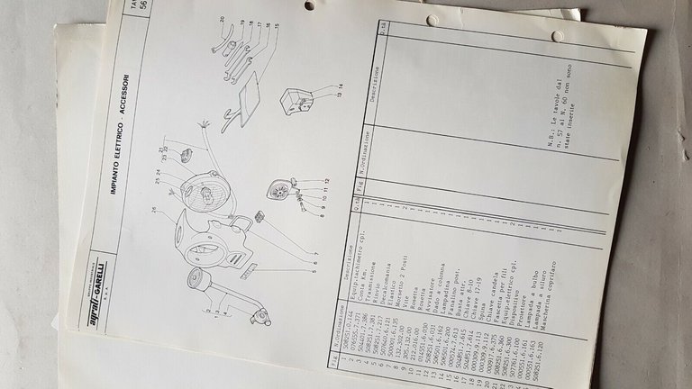 Garelli Ciclone 50 5V 1980 catalogo ricambi TELAIO originale parts …