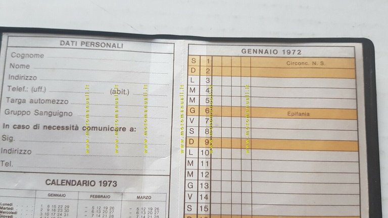 Garelli disco orario anni 60+ agendina 1972 gadget originali no …