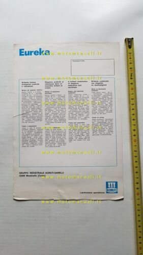 Garelli Eureka 50 1972 depliant originale brochure