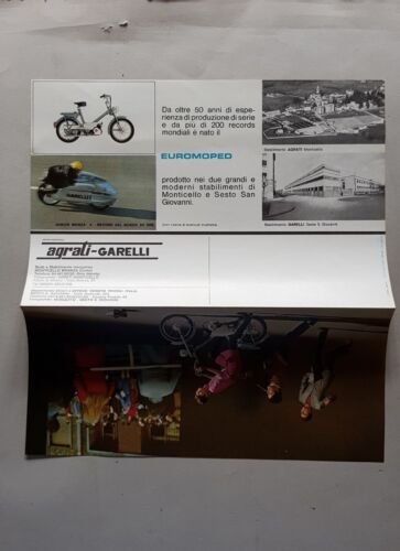 Garelli Euromoped 50 1969 depliant originale brochure