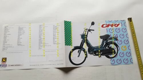 Garelli Gary 50 ciclomotore anni 90 depliant originale brochure epoca