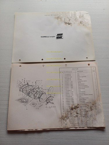 Garelli GTA 125 -GTA 125 Electric Starter 1985 catalogo ricambi …