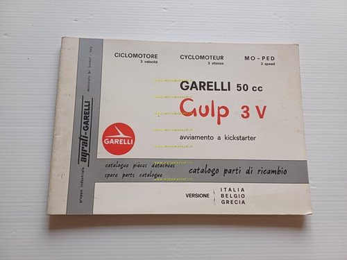 Garelli Gulp 50 3V 1976 catalogo ricambi originale