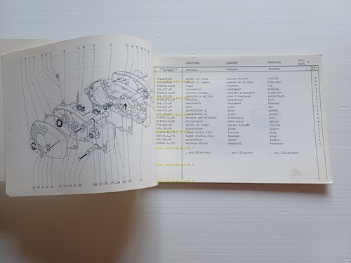 Garelli Gulp 50 3V 1976 catalogo ricambi originale
