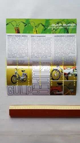 Garelli Gulp Super 50 1969 depliant originale italiano