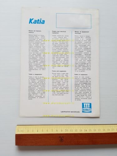 Garelli Katia 50 1971 depliant originale italiano