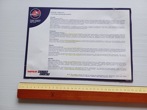 Garelli Katia 50 K2V- Katia 50 MK depliant italiano originale …