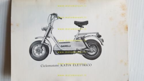 Garelli Katia Electric 1975 manuale uso manutenzione libretto originale