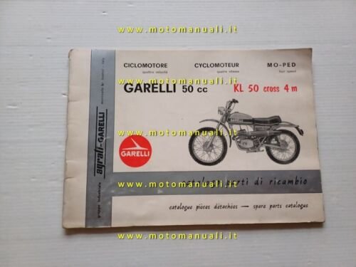 Garelli KL 50 Cross 4M 1974 catalogo ricambi originale moto …