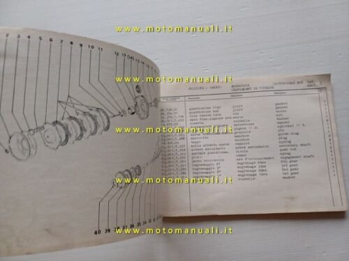 Garelli KL 50 Cross 4M 1974 catalogo ricambi originale moto …