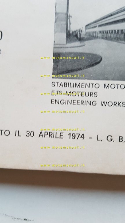 Garelli KL 50 Cross 4M 1974 catalogo ricambi originale spare …