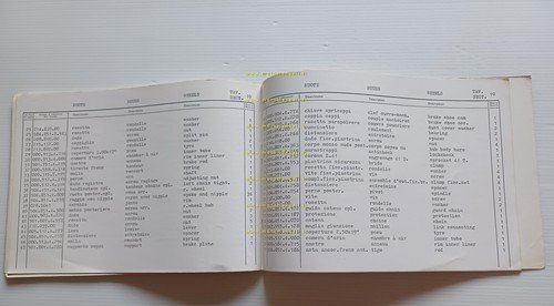 Garelli KL 50 E 1973 catalogo ricambi originale