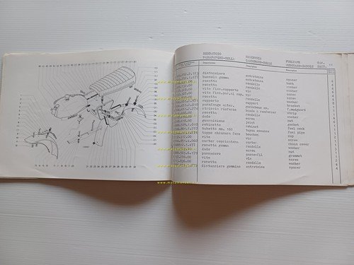 Garelli KL 50 E 1973 catalogo ricambi originale