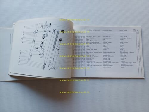 Garelli KL 50 E 1973 catalogo ricambi originale moto spare …
